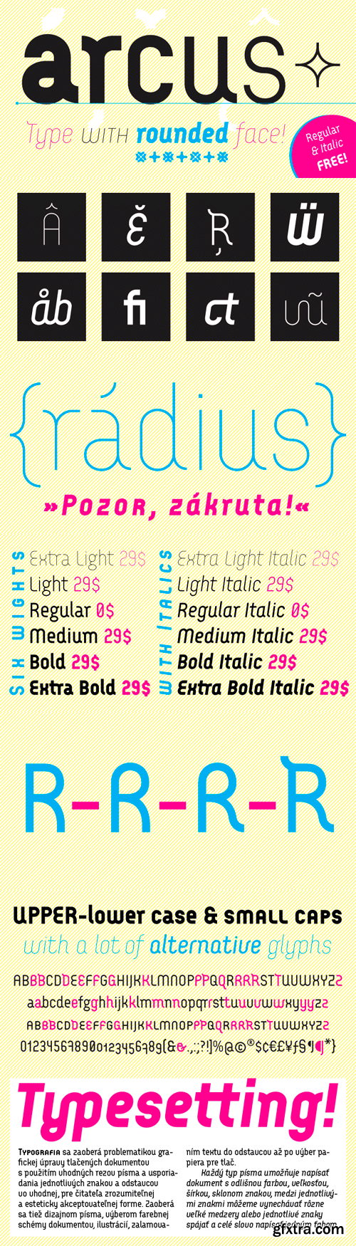 Arcus Font Family - 12 Fonts for $180