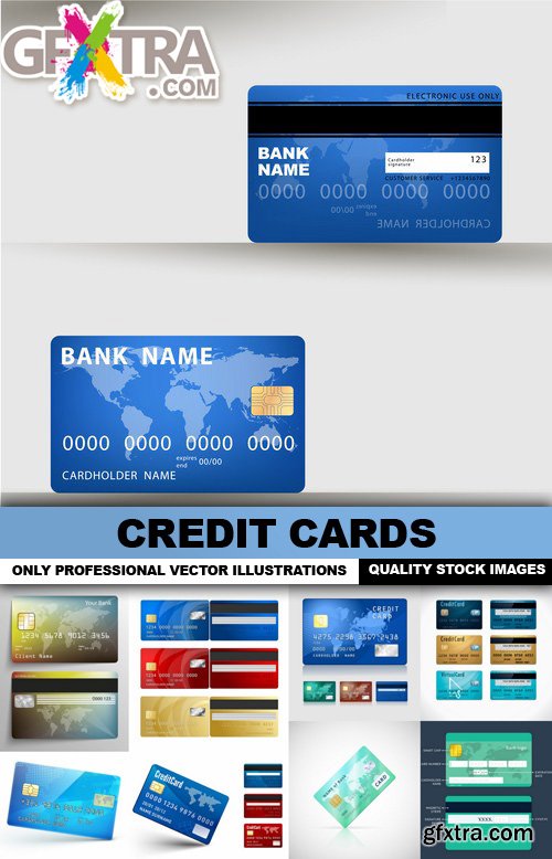 Credit Cards - 25 Vector