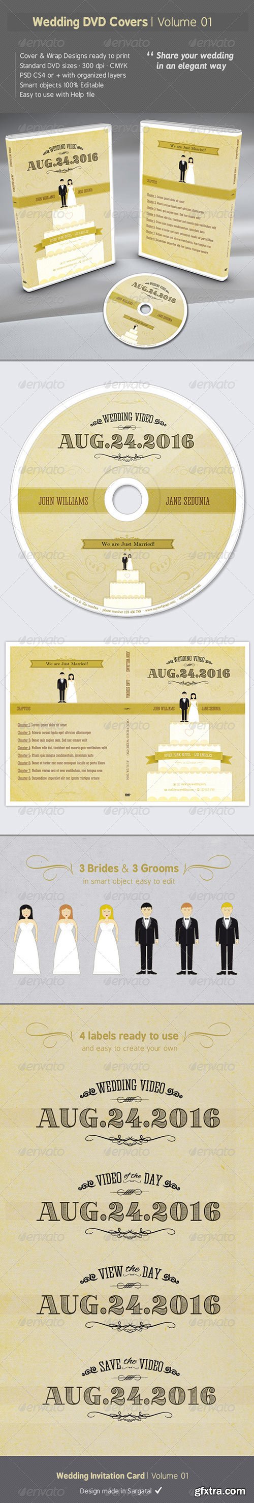 GraphicRiver - Wedding DVD Covers - Volume 01