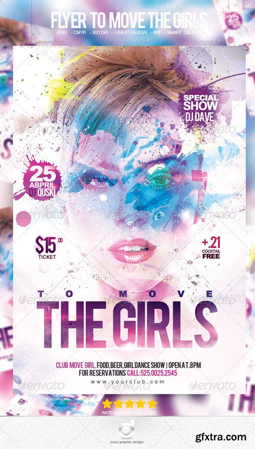 GraphicRiver - Flyer To Move The Girls Party
