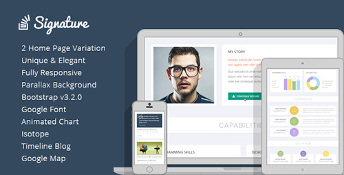 ThemeForest - Signature - One Page HTML Resume Template - RIP