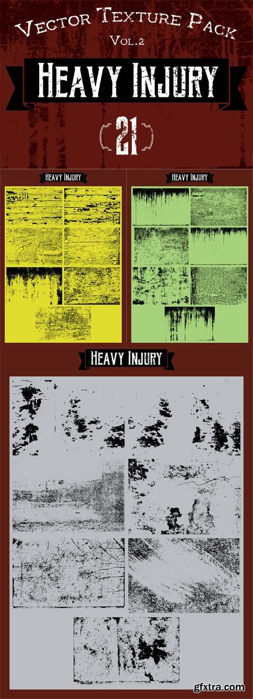 21 Vector Textures - Heavy Injury