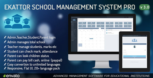 CodeCanyon - Ekattor School Management System Pro v3.0