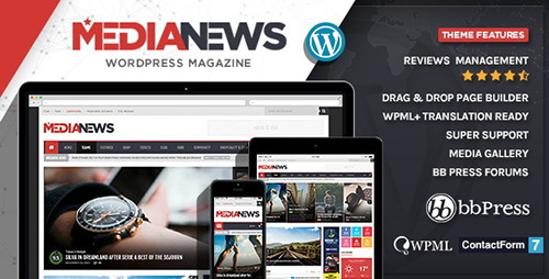 ThemeForest - MediaNews v1.6 - WordPress News Magazine Blog Theme