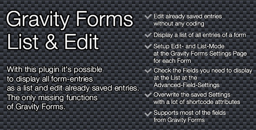 CodeCanyon - Gravity Forms - List & Edit v1.9.3