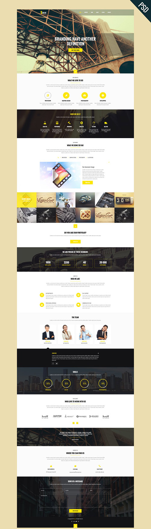 PSD Web Template - Smak - One Page