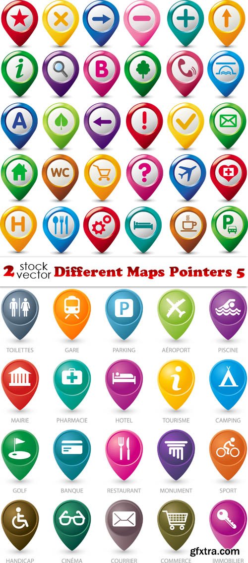 Vectors - Different Maps Pointers 5