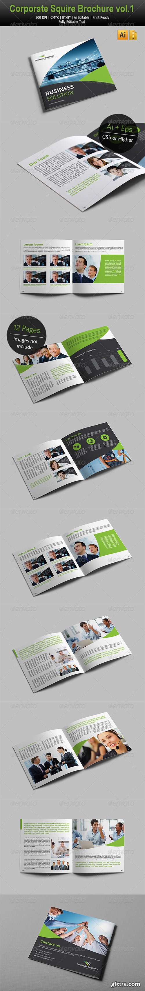 GraphicRiver - Corporate Square Brochure vol.1