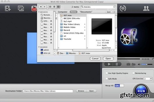 WinX HD Video Converter 5.0.7 (Mac OS X)