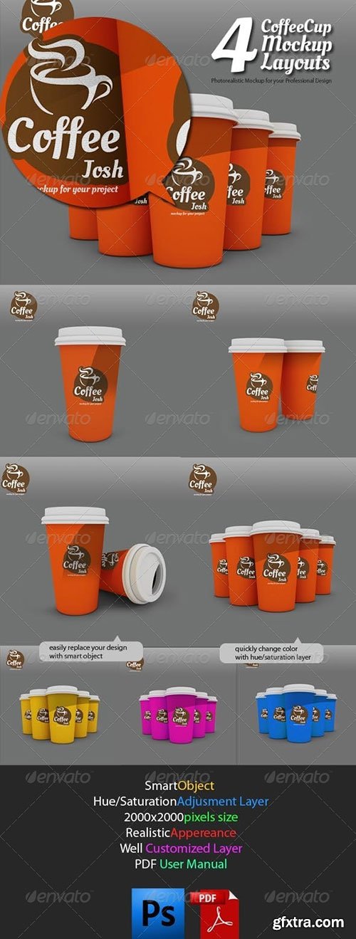 GraphicRiver - Coffee Mockup Cup
