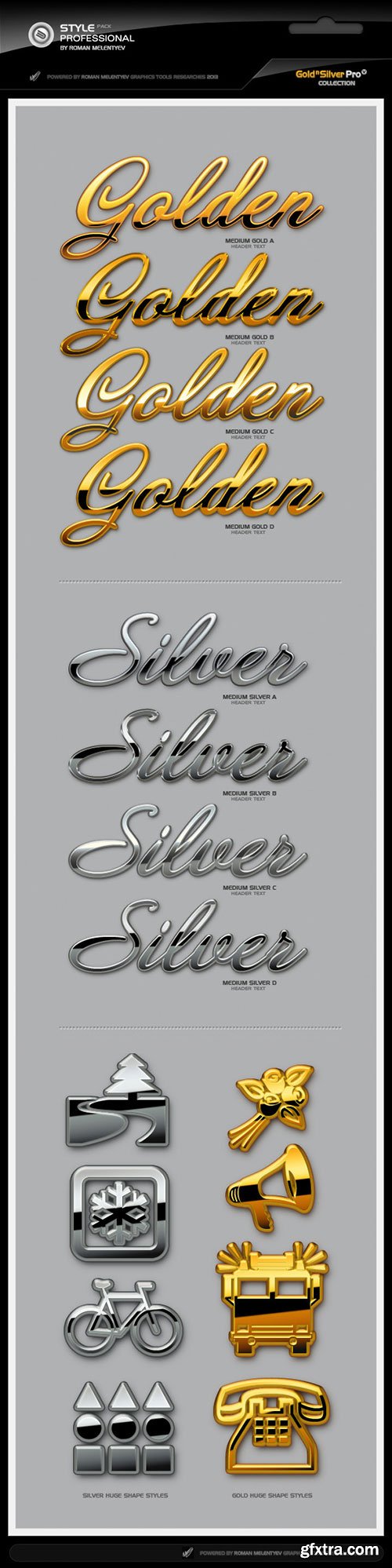 GraphicRiver - Gold & Silver Styles Pro