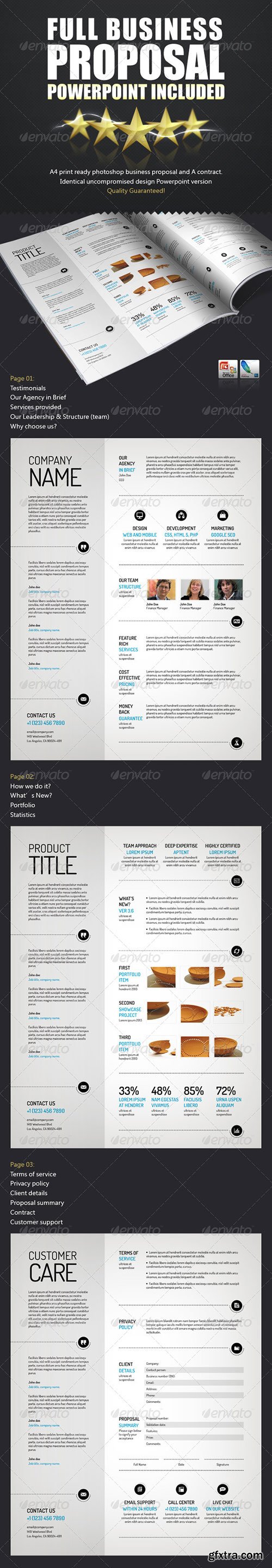 GraphicRiver - Spacious Business Proposal Template - PPTX + PSD