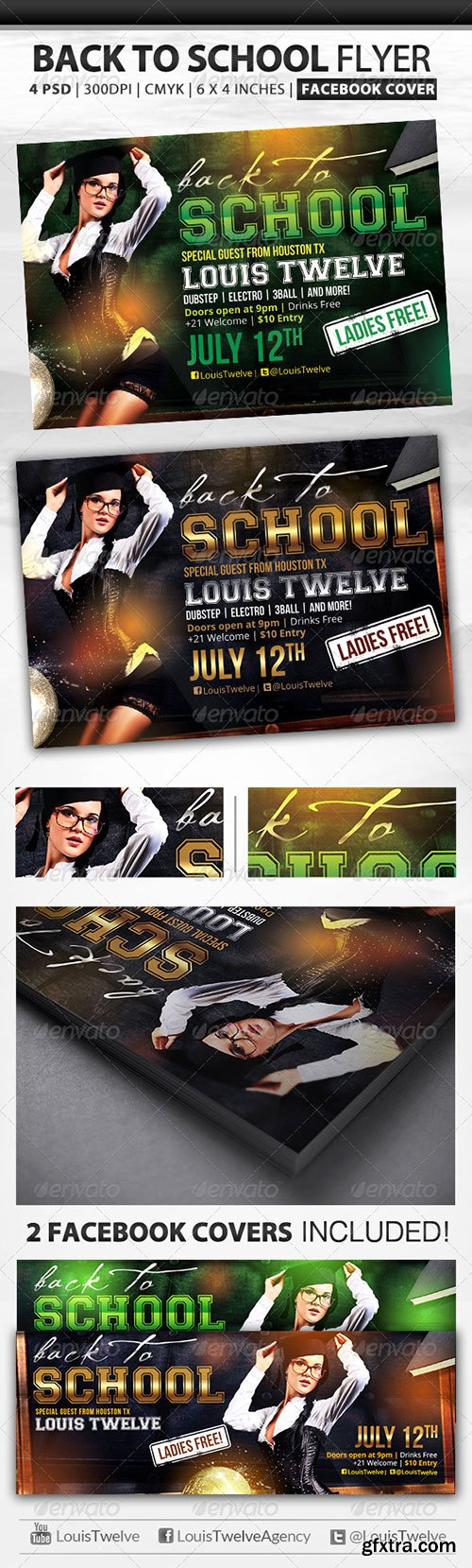 GraphicRiver - Back to School | Flyer + Fb Cover