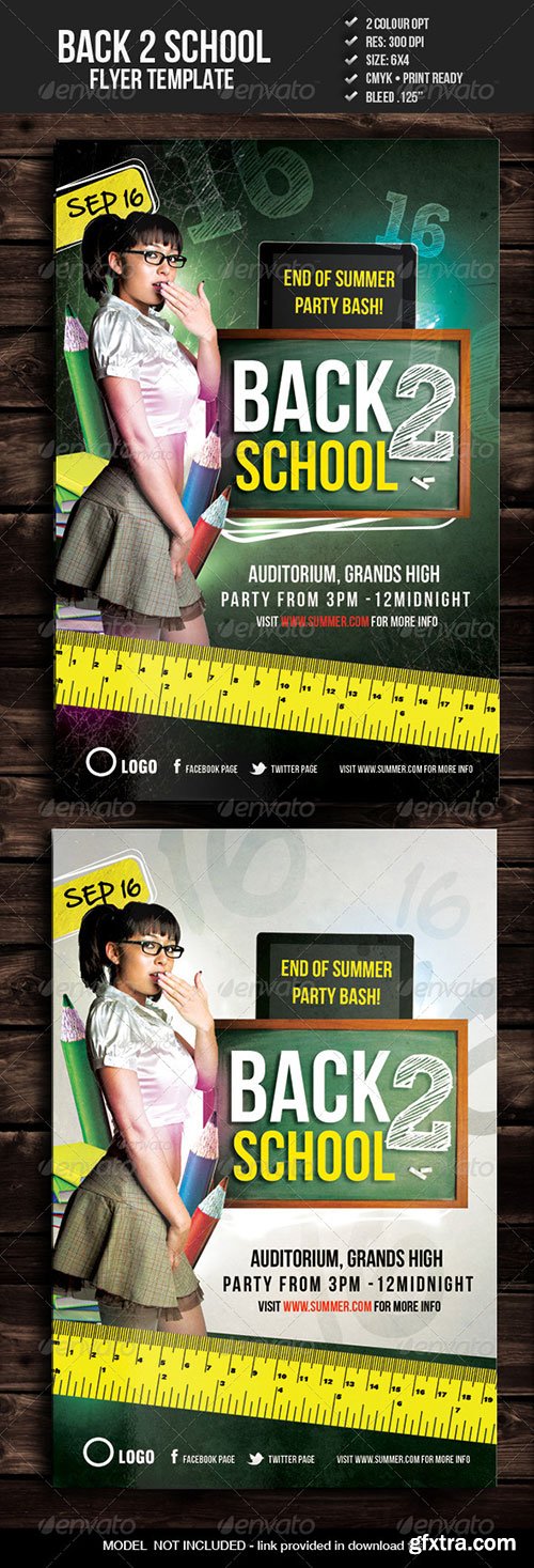 GraphicRiver - Back to School Party Flyer 5346154
