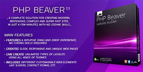 CodeCanyon - PHP Beaver v1.0 - Drag and Drop Website Builder