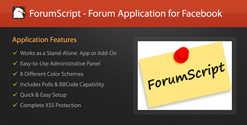 CodeCanyon - ForumScript v2.0.3 - Forum Application for Facebook