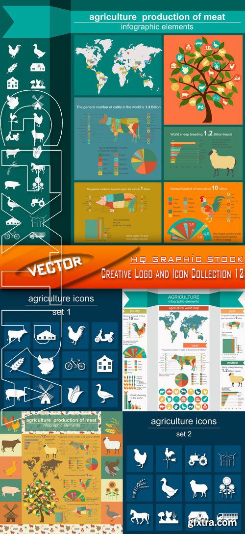 Stock Vector - Creative Logo and Icon Collection 12