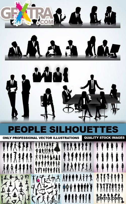 People Silhouettes - 25 Vector