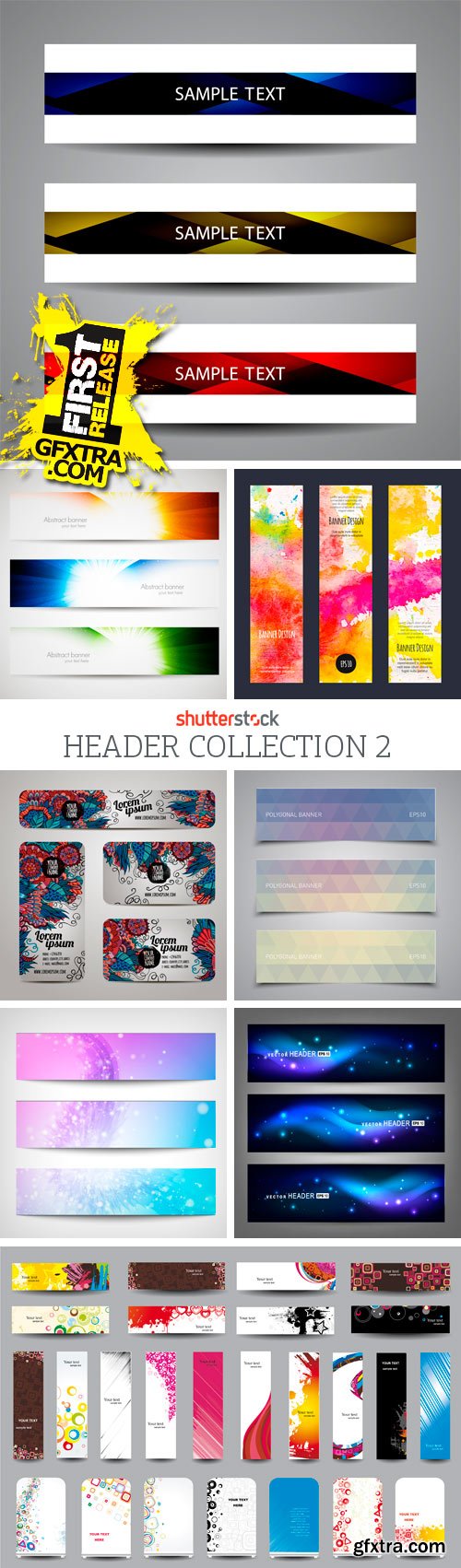 Amazing SS - Header Collection 2, 25xEPS