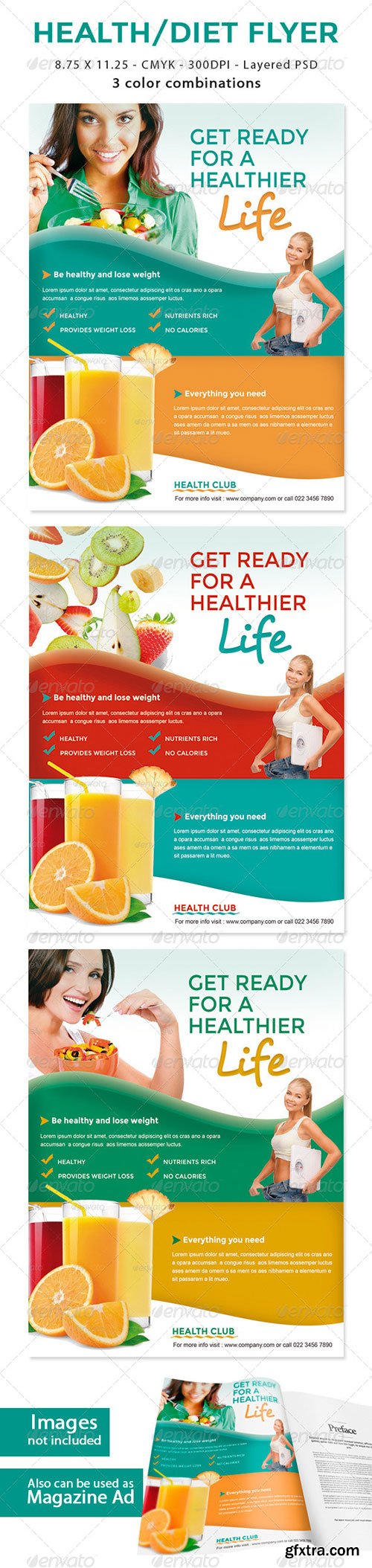 GraphicRiver - Healthy Life / Diet Flyer