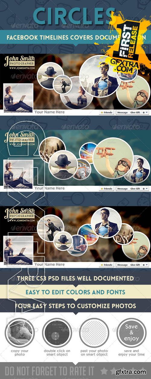 Graphicriver Circles Facebook Timelines Covers 6643213
