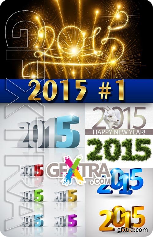 2015 New Year #1 - Stock Vector