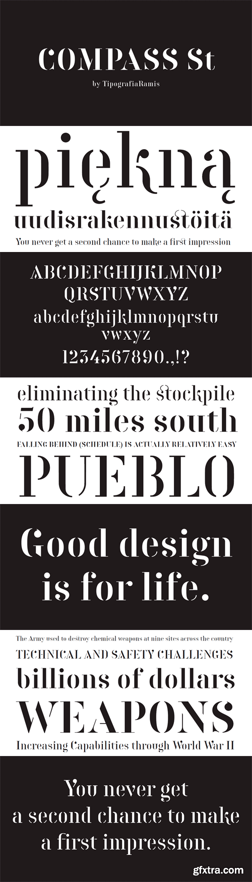 Compass St Font Family - 2 Fonts for $67