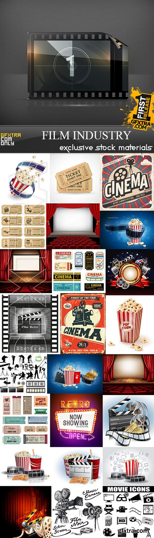 Film Industry Collection 25xEPS