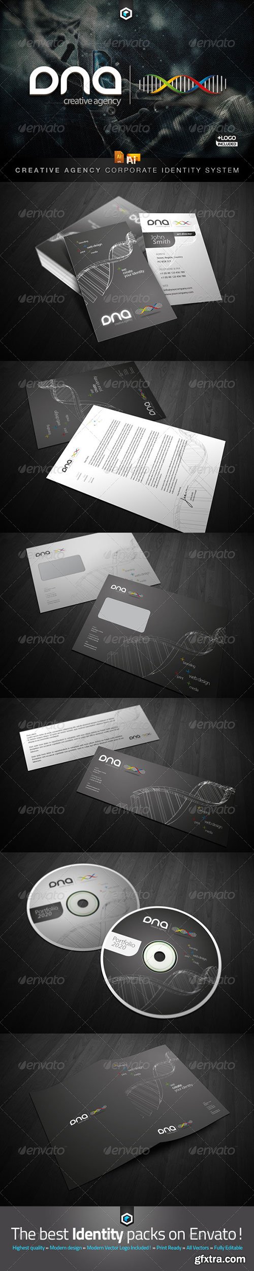 GraphicRiver - RW DNA Creative Agency Corporate Identity + Logo