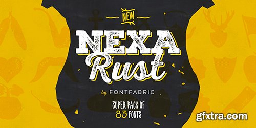 Nexa Rust Font Family - 83 Font $2191