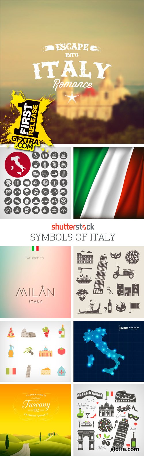 Amazing SS - Symbols of Italy, 24xEPS
