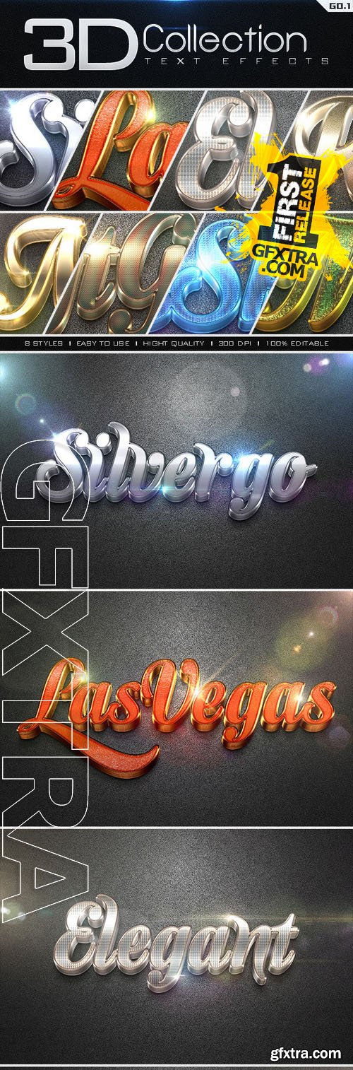 3D Collection Text Effects GO.1 - Graphicriver 8842156