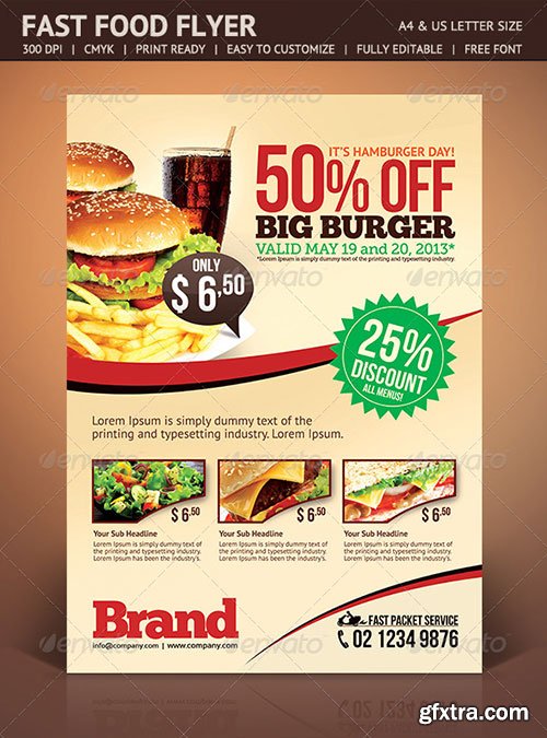 GraphicRiver - Fast Food Flyer 4676474