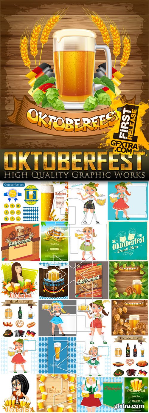 Oktoberfest Illustrations - 25 Vector