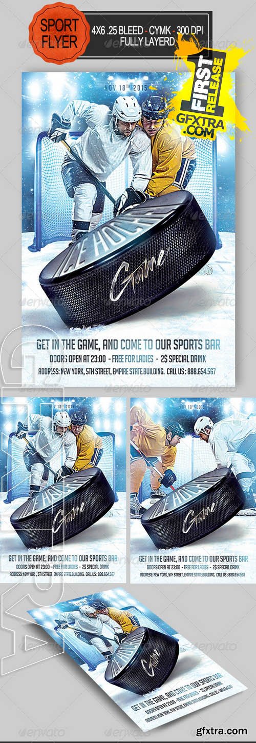 Ice Hockey Game Flyer 2 - Graphicriver 8541831