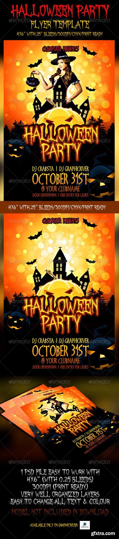 GraphicRiver - Halloween Party Flyer Template 5341657