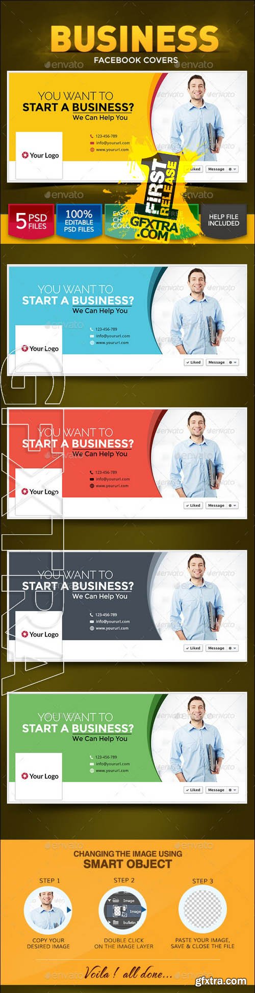 Business Facebook Covers - Graphicriver 8988855