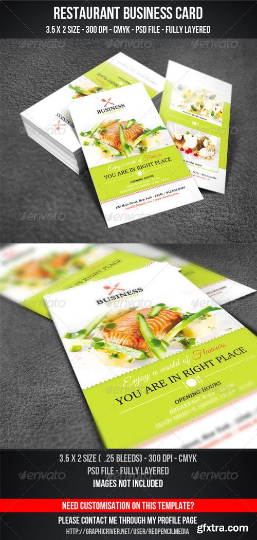 GraphicRiver - Restaurant Business Card - 7276407