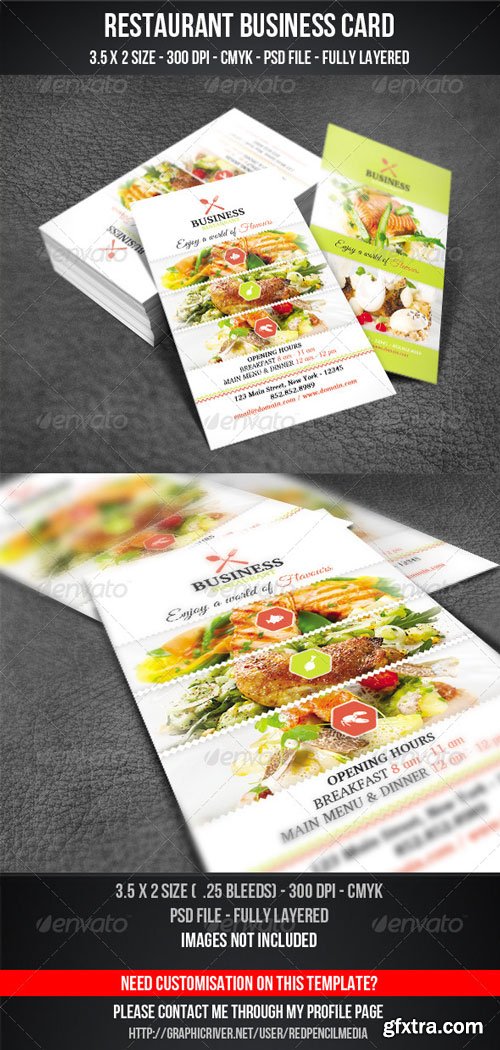 GraphicRiver - Restaurant Business Card - 7287744