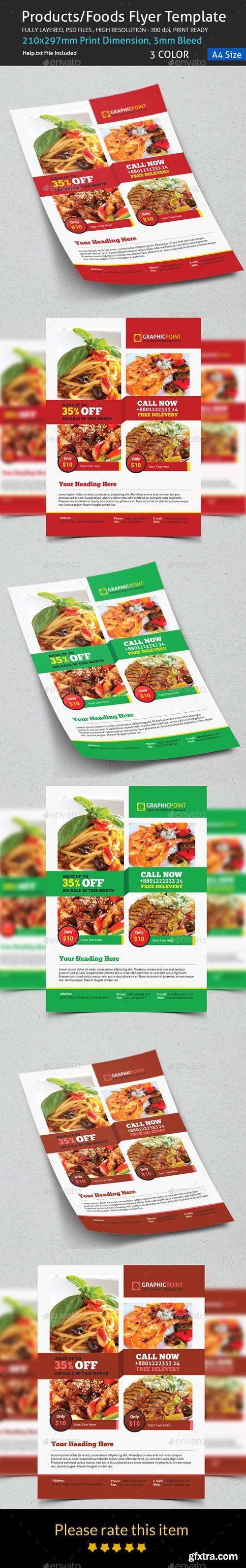 GraphicRiver - Products/Foods Flyer Template - 8877034