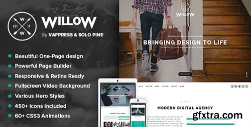 ThemeForest - Willow v1.4 - A One Page Multi-Purpose Theme