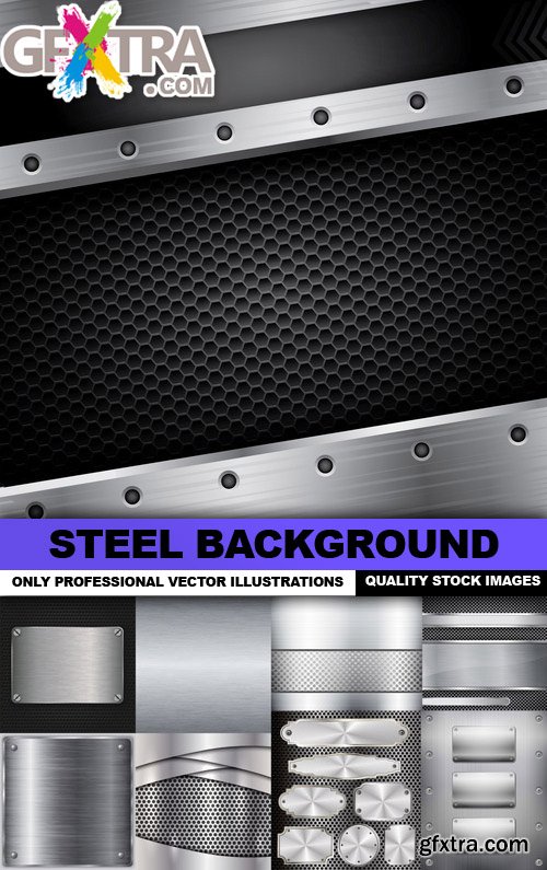 Steel Background - 25 Vector
