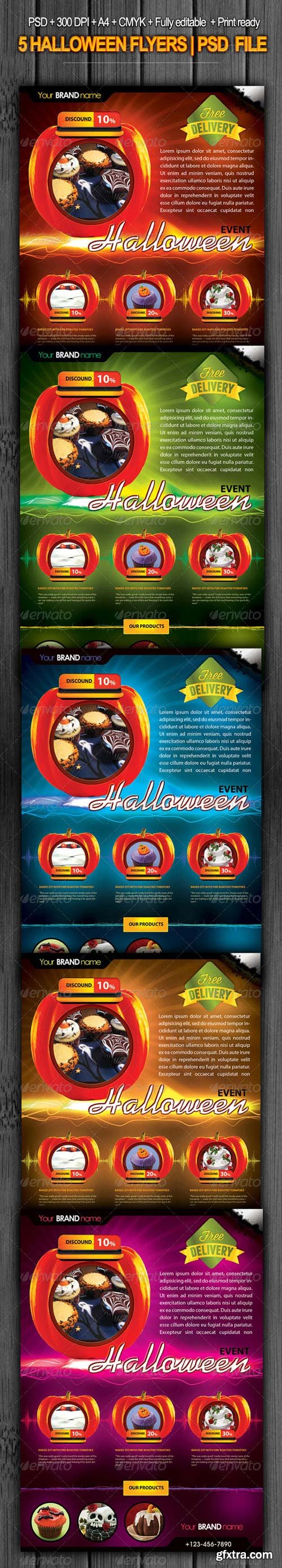GraphicRiver - Halloween Event Flyers 5776250