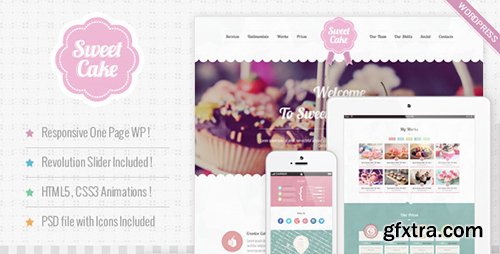ThemeForest - Sweet Cake v2.1 - Responsive WordPress Theme