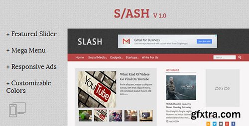 ThemeForest - Slash v1.0 - Tech/Magazine Blogger Template