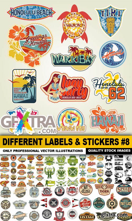 Different Labels & Stickers #8 - 25 Vector