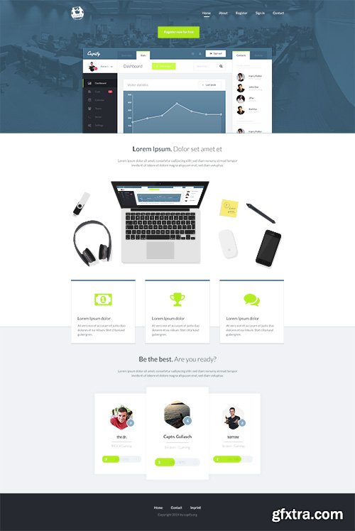 PSD Web Template - Cupify - HomePage Theme