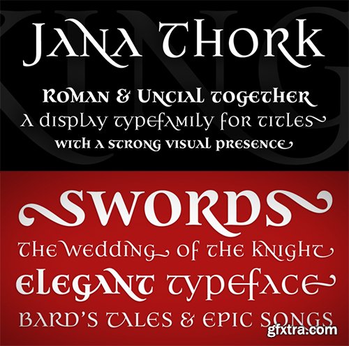 Jana Thork Font Family - 8 Font $240