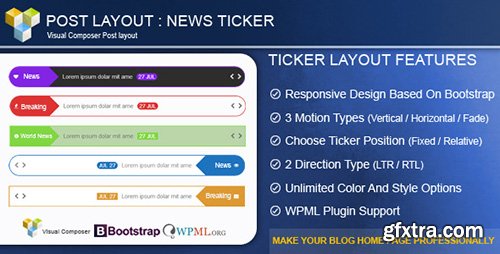 CodeCanyon - Post Layout : News Ticker for Visual Composer v1.0.1