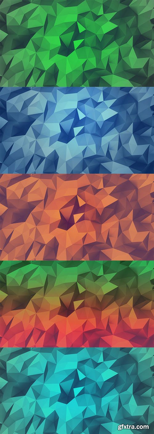 Low Poly Backgrounds Set
